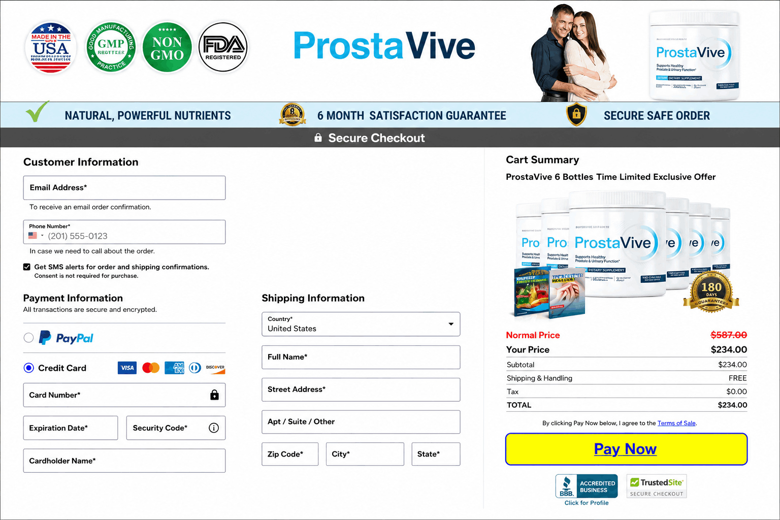 ProstaVive-Checkout